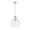Z-Lite Bon Air Pendant, 1-Light, 13 In.W x 17.5 In.H, Brushed Nickel/Clear 496P13-BN - alternate 7